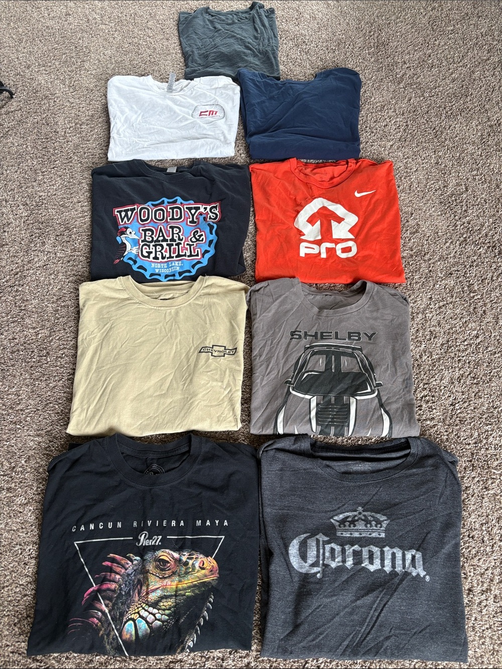 Men’s XL Short Sleeve Top Bundle-Lot of 9 Shirts